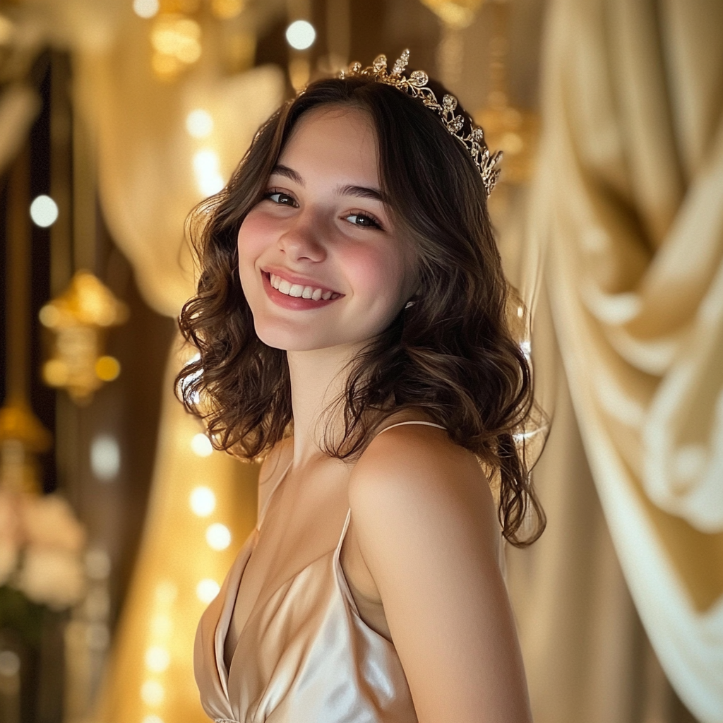 Una sonriente reina del baile | Fuente: Midjourney