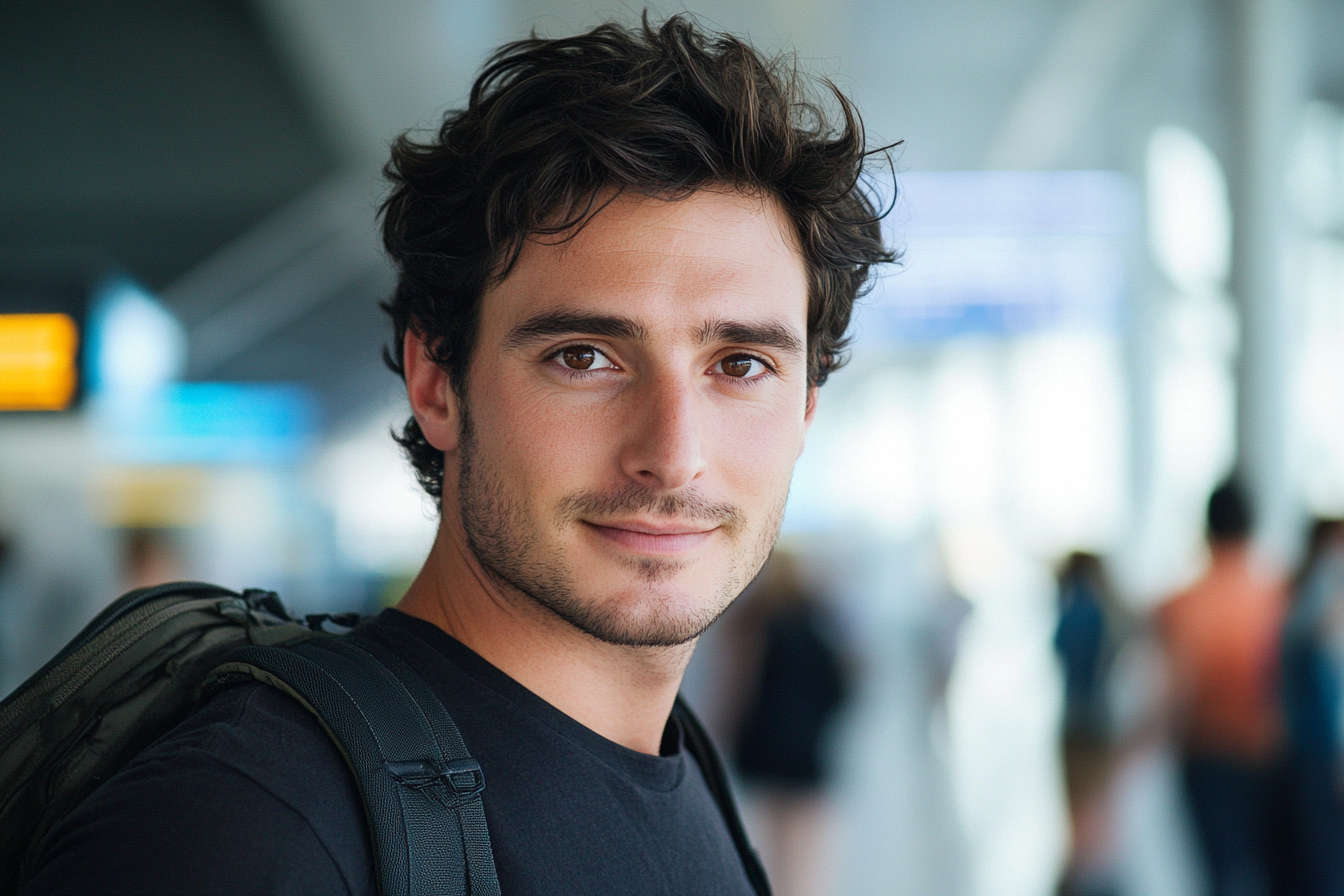 Un hombre mirando al frente | Fuente: Midjourney