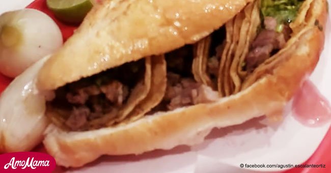 Torta de tacos de suadero es el nuevo y delicioso invento que enloquece las redes sociales