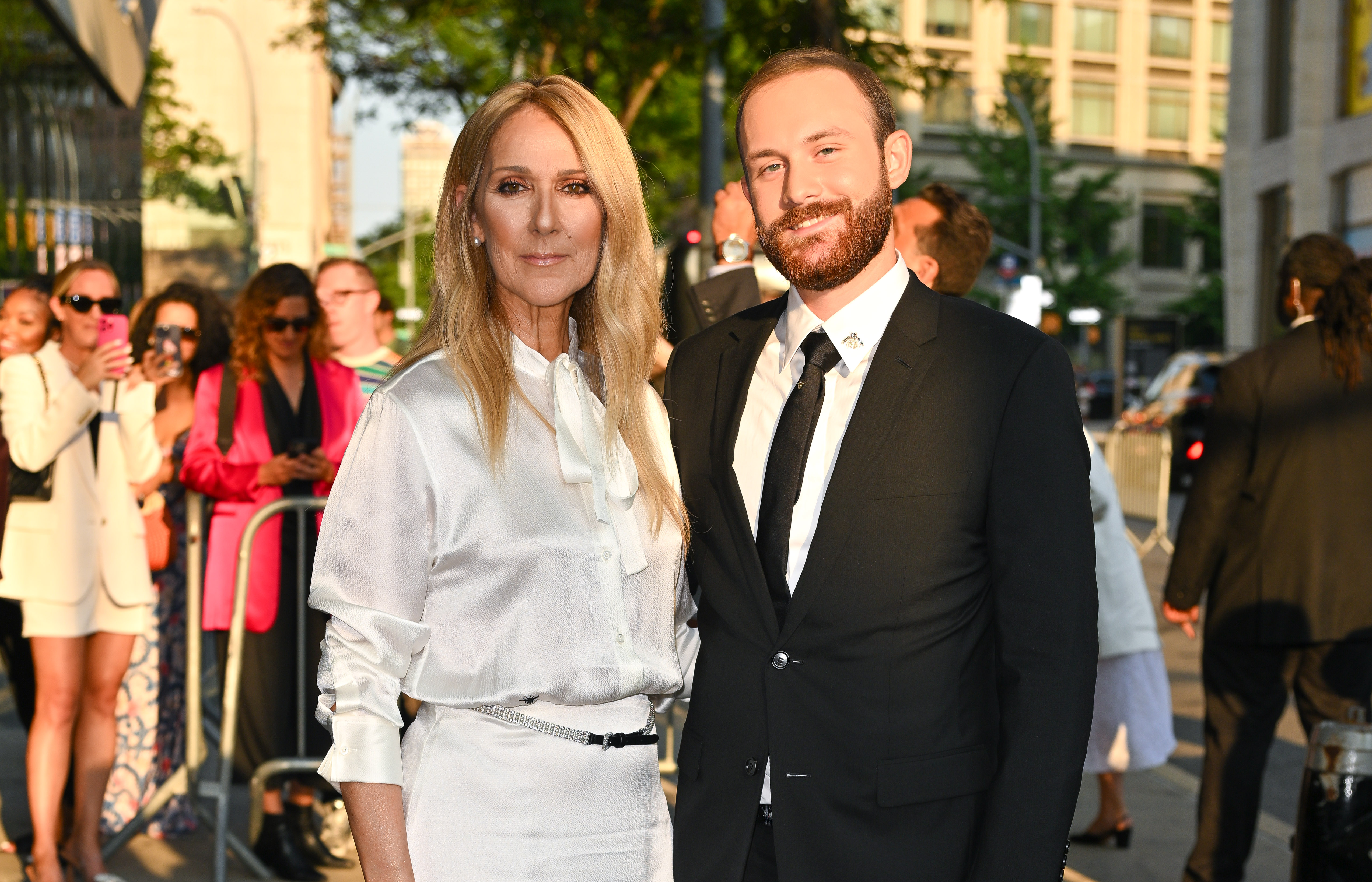 Céline Dion y René-Charles Angélil fueron vistos fuera del evento "I Am: Céline Dion" en Nueva York el 17 de junio de 2024 | Fuente: Getty Images