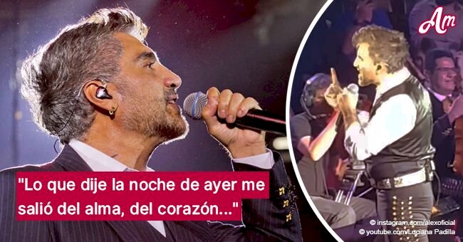 El cantante Alejandro Fernández explota frente a sus fans durante concierto