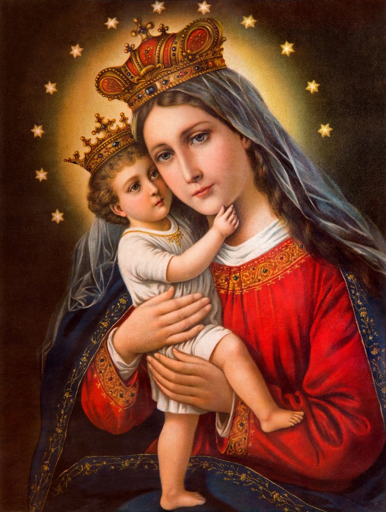La Virgen María con el niño Jesús.| Fuente: Shutterstock