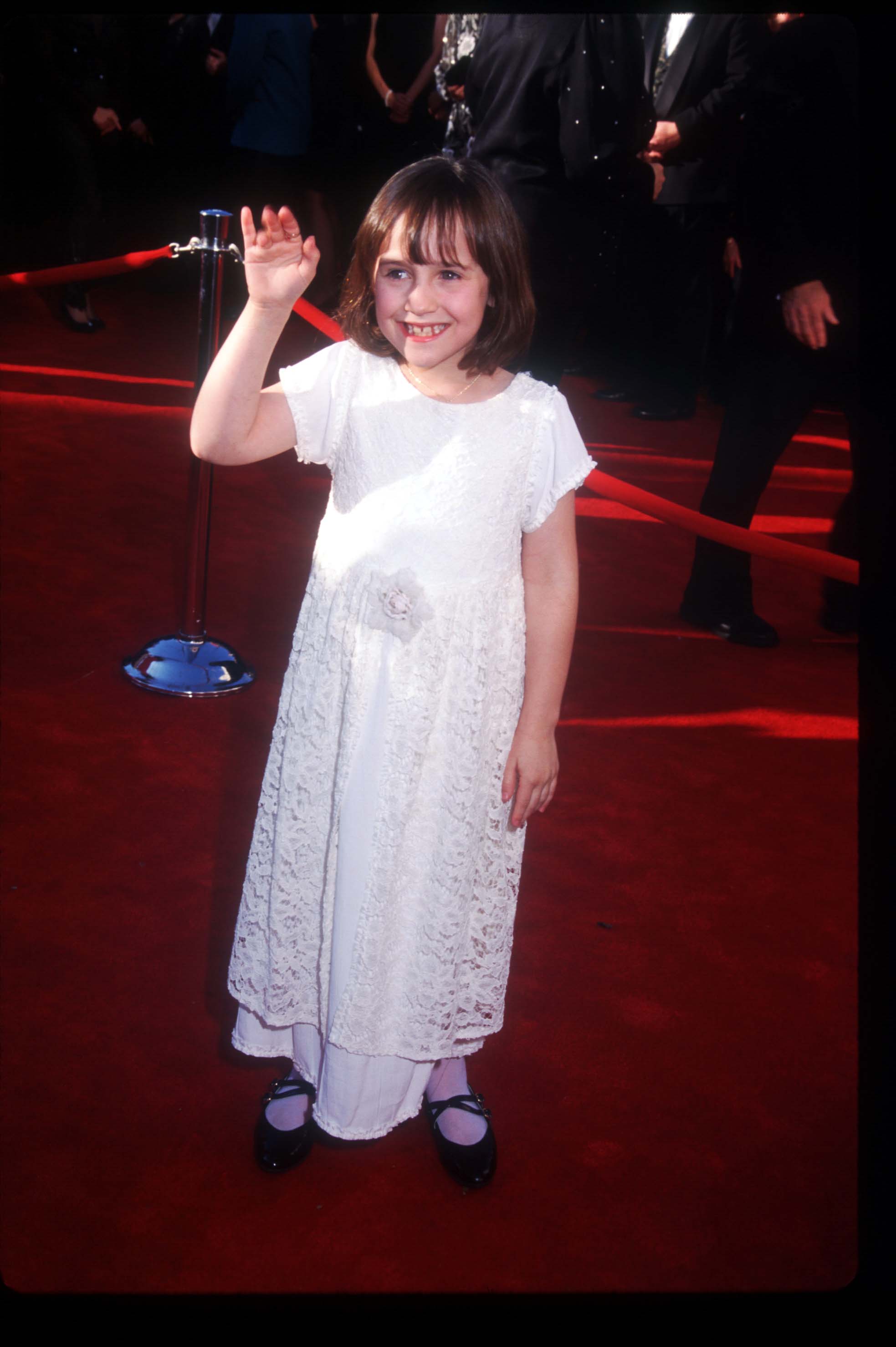 Mara Wilson asiste a la 67 edición de los Oscar el 27 de marzo de 1995 en Los Ángeles | Foto: Getty Images