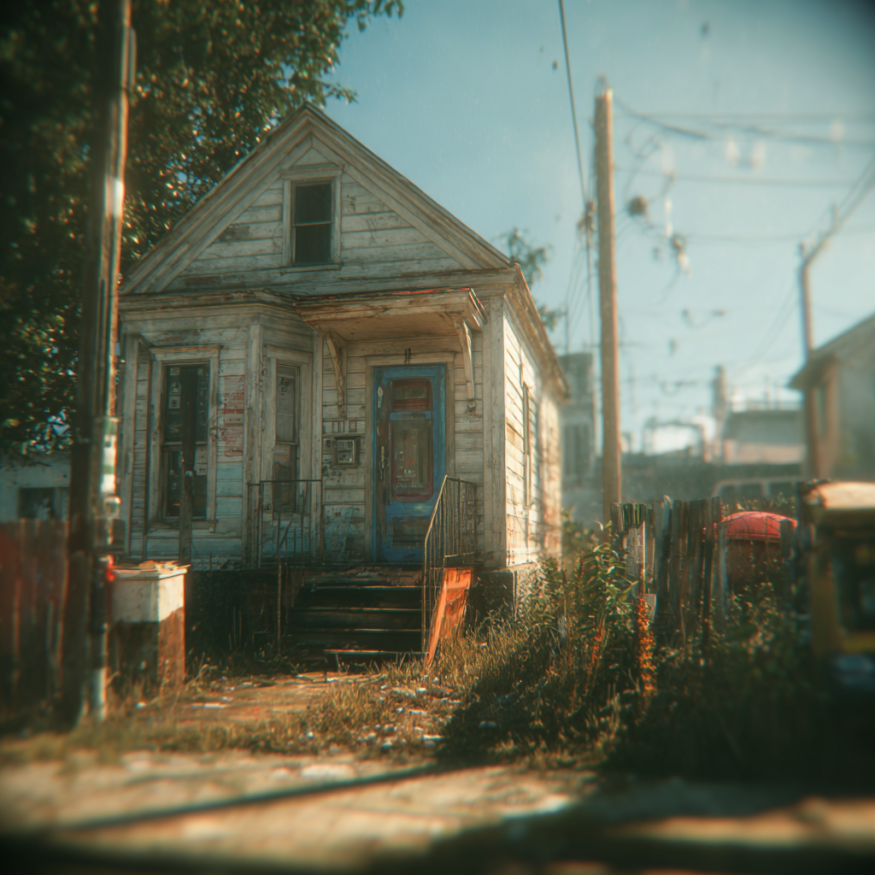 Una casa pequeña | Fuente: Midjourney