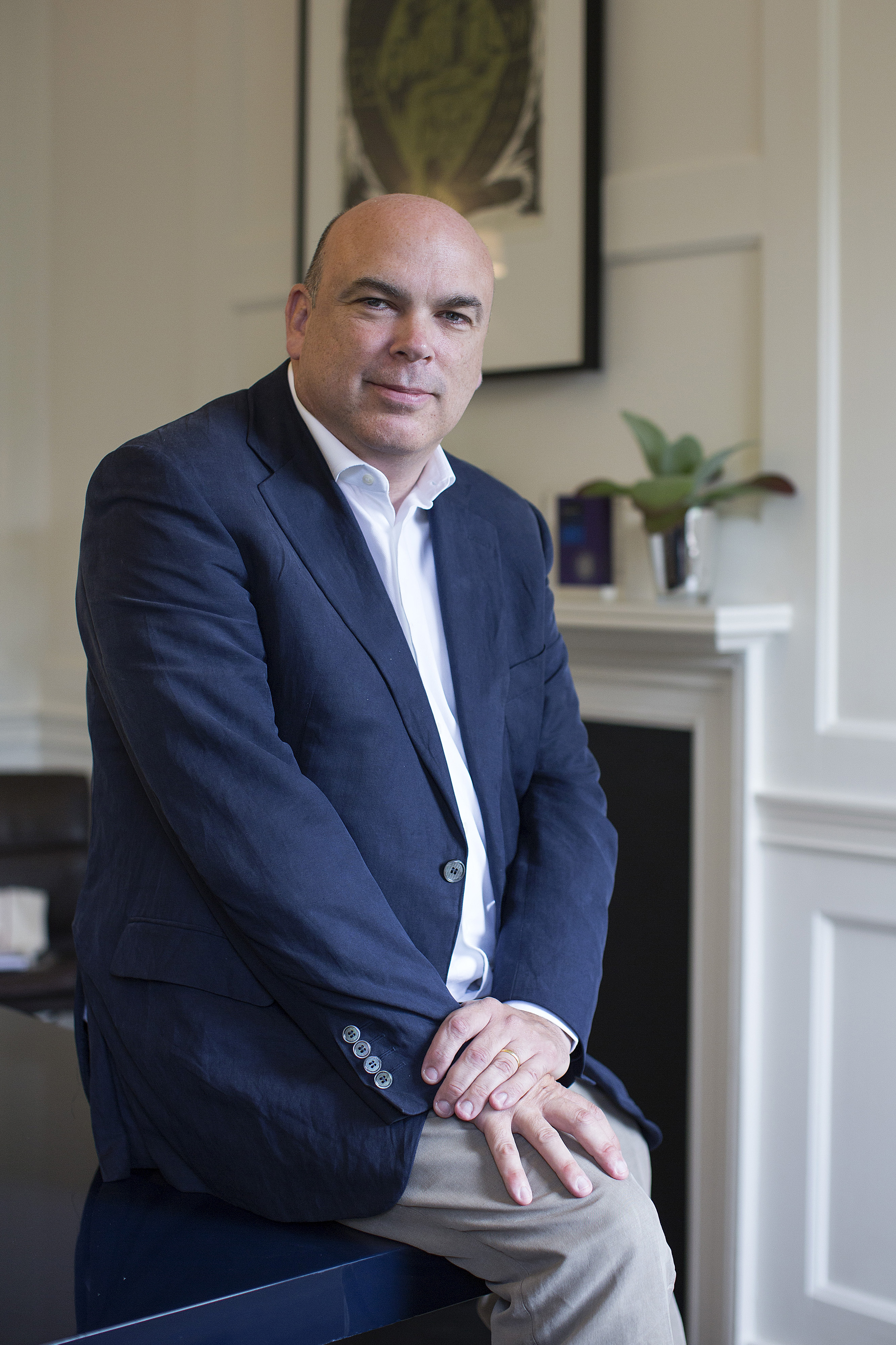 Mike Lynch posando para una fotografía el 8 de julio de 2014 | Fuente: Getty Images