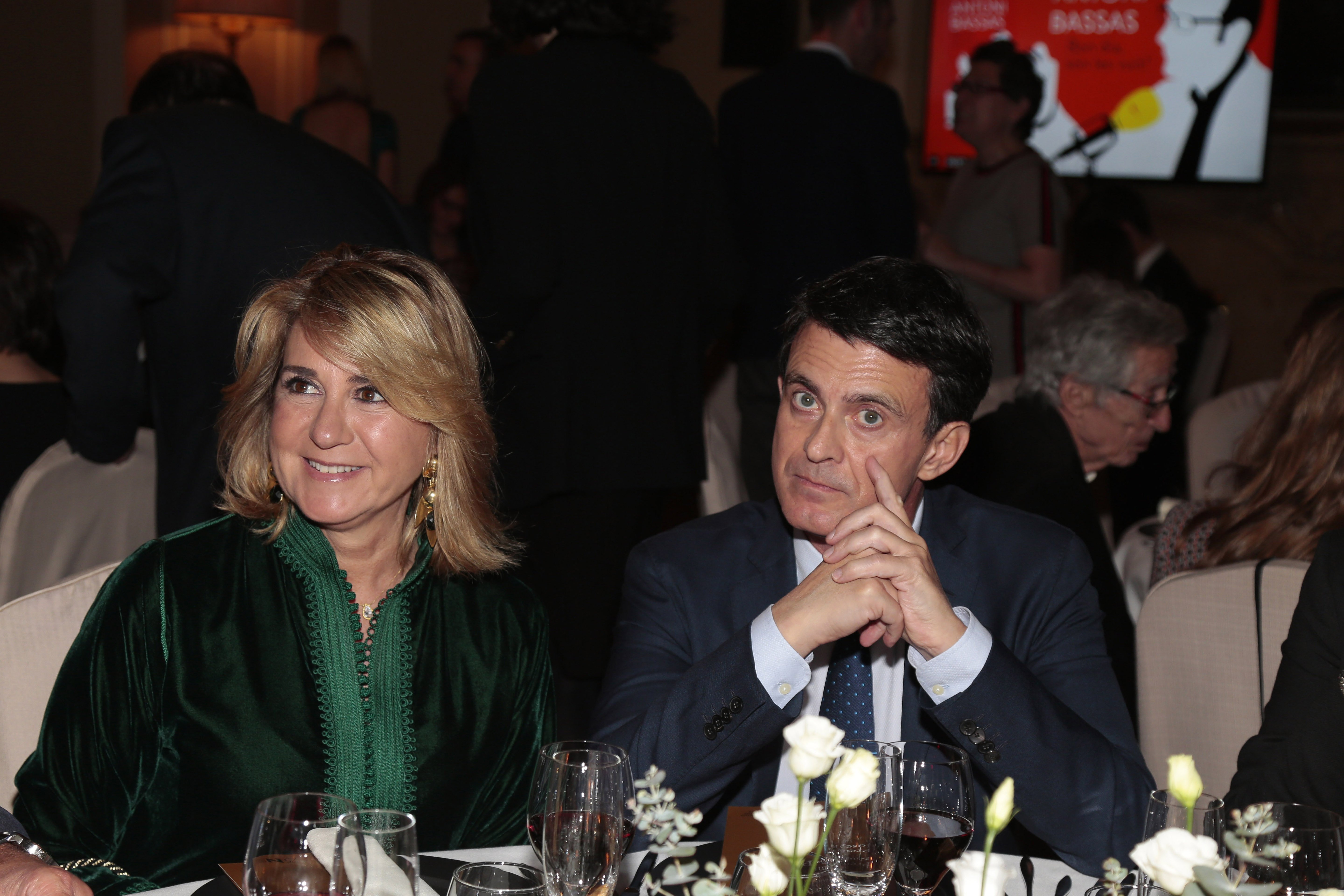 Susana Gallardo y Manuel Valls en 75° Premio Literario Nadal en Barcelona, en enero de 2019. | Foto: Getty Images