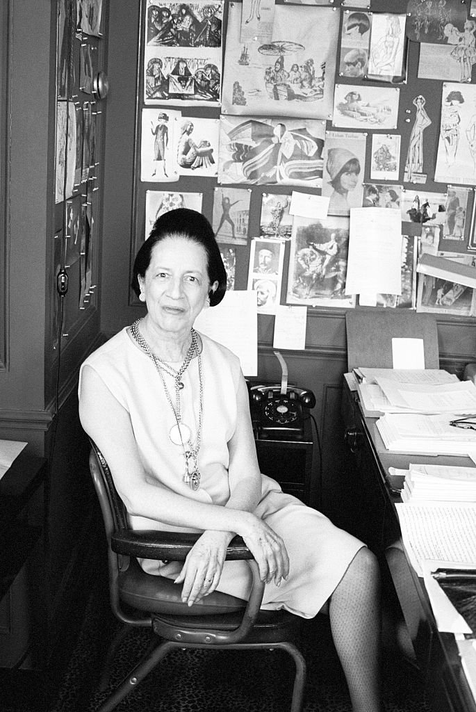 Diana Vreeland en su oficina.| Foto: Getty Images