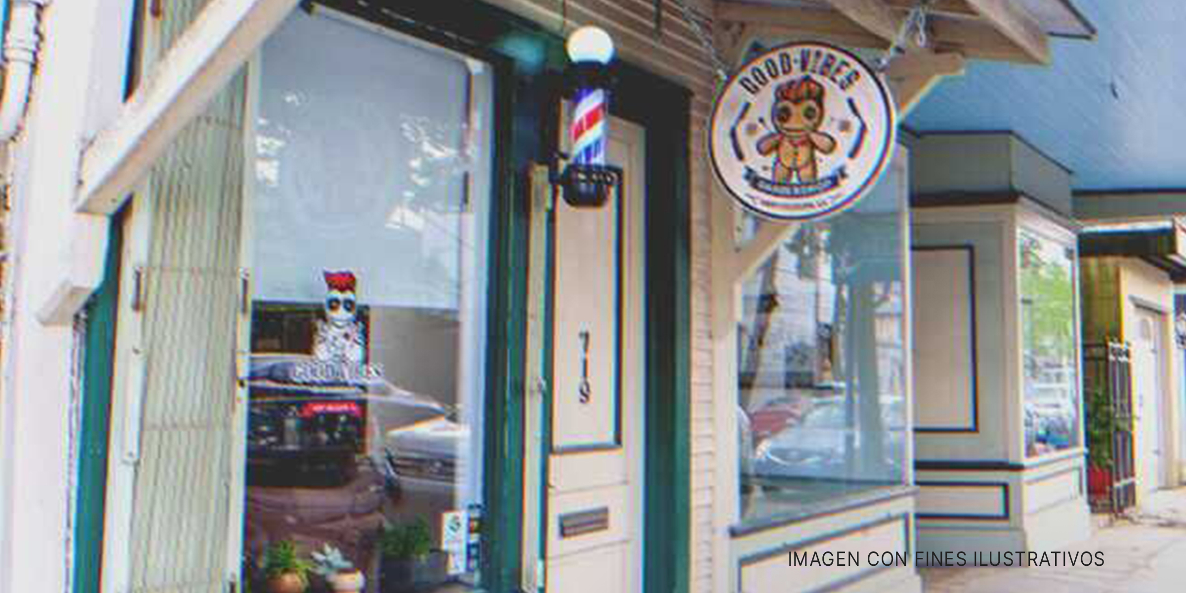 Exterior de una barbería. | Foto: Shutterstock