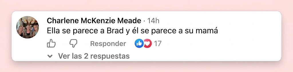Un seguidor ha destacado el sorprendente parecido familiar, señalando que los gemelos parecen haberse parecido a padres diferentes. | Fuente: Facebook/HELLO!