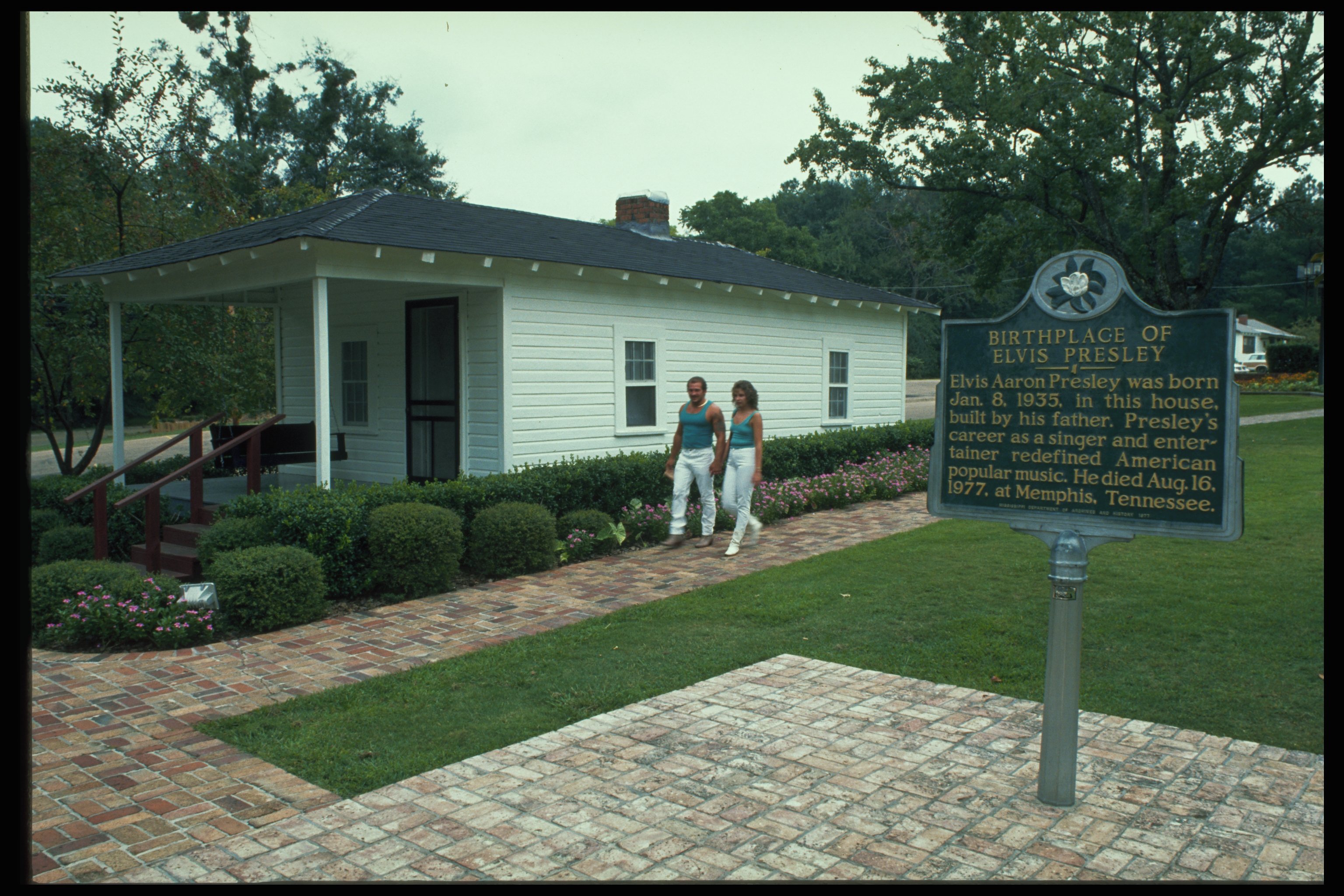 La casa de Elvis Presley en Tupelo, Mississippi. | Foto: Getty Images