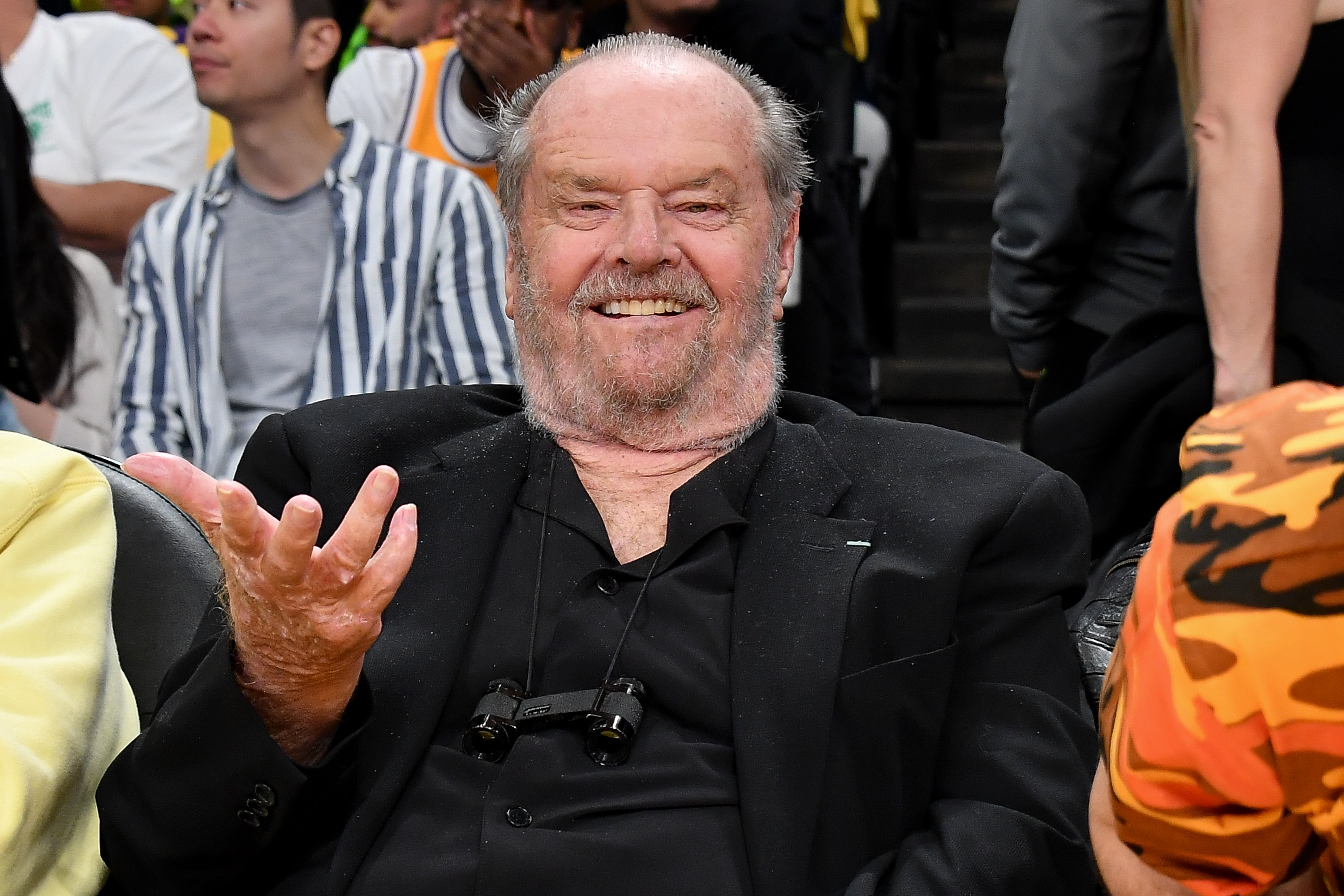 Jack Nicholson en un partido de baloncesto el 8 de mayo de 2023 en Los Ángeles, California | Fuente: Getty Images