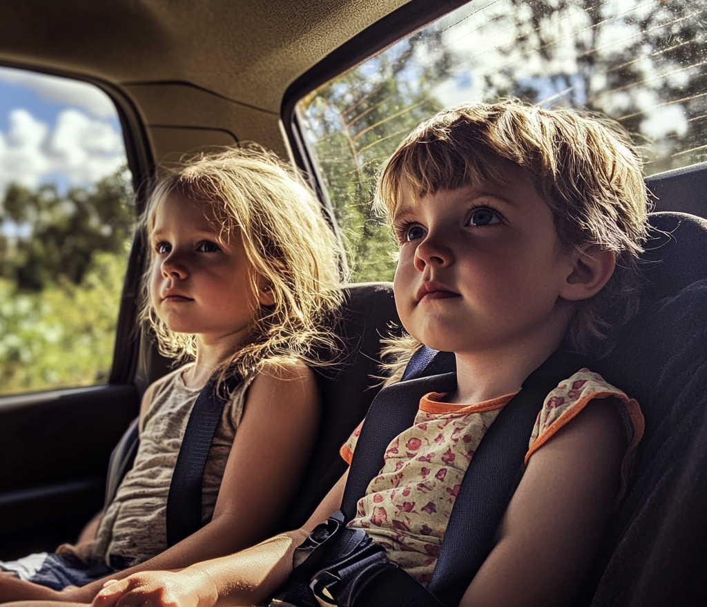 Niños dentro de un Automóvil | Fuente: Midjourney