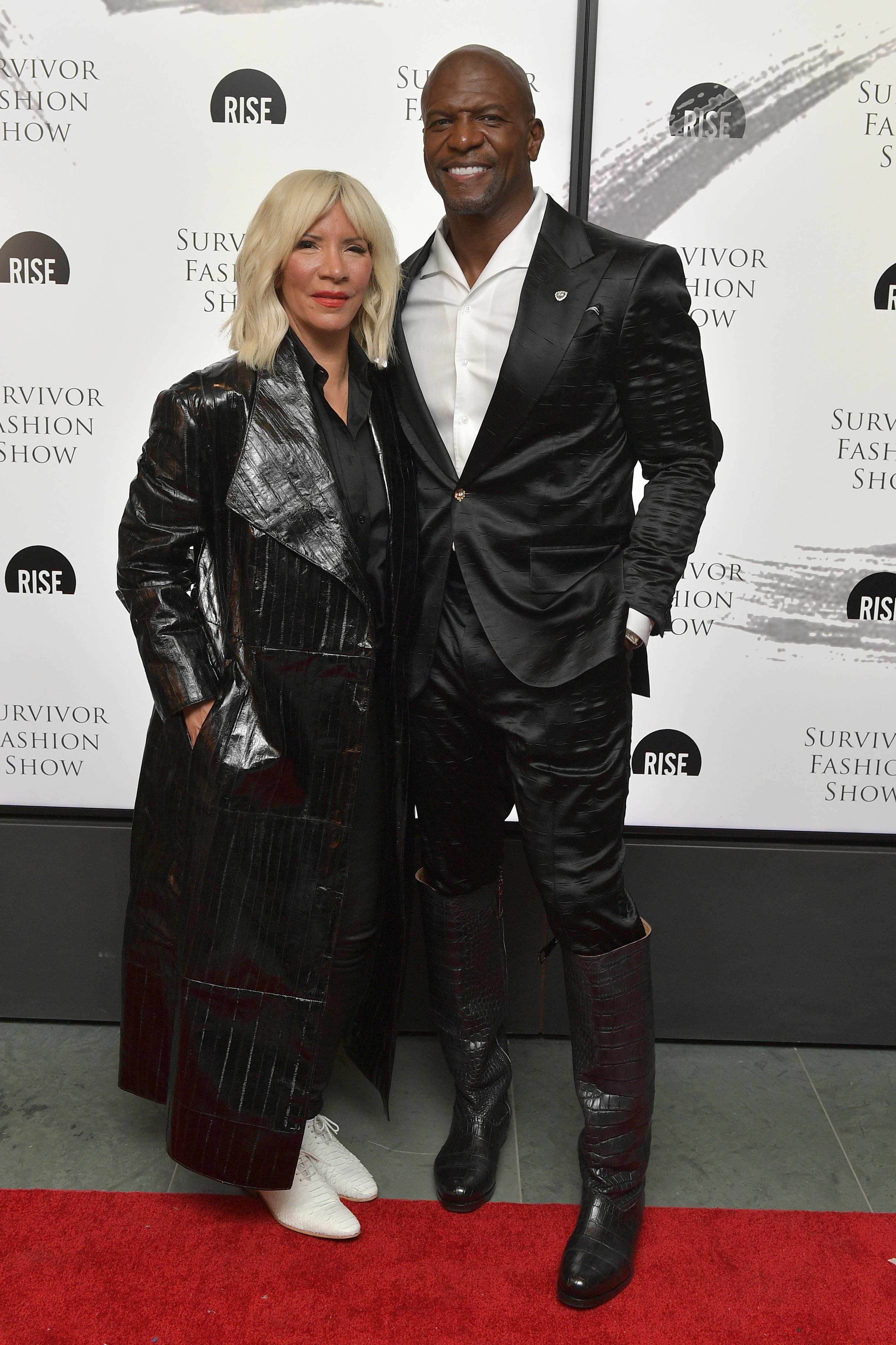 Rebecca King-Crews y Terry Crews asisten al desfile de moda Survivor de Rise durante la NYFW: The Shows en el Museo de Arte Moderno el 10 de septiembre de 2021, en Nueva York. | Fuente: Getty Images