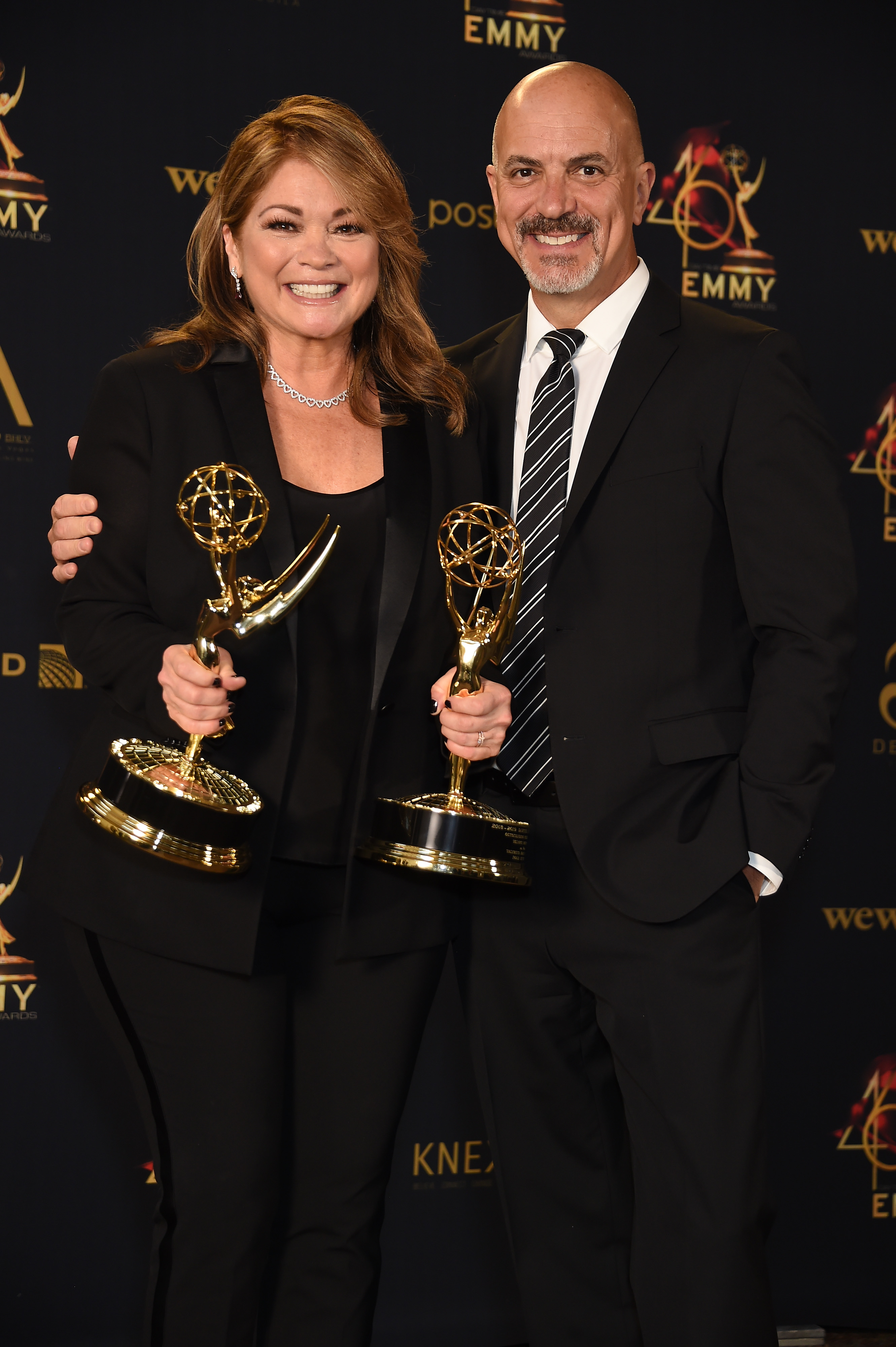 Valerie Bertinelli y Tom Vitale asisten a la 46ª edición de los premios Daytime Emmy en el Centro Cívico de Pasadena el 5 de mayo de 2019 | Foto: Getty Images