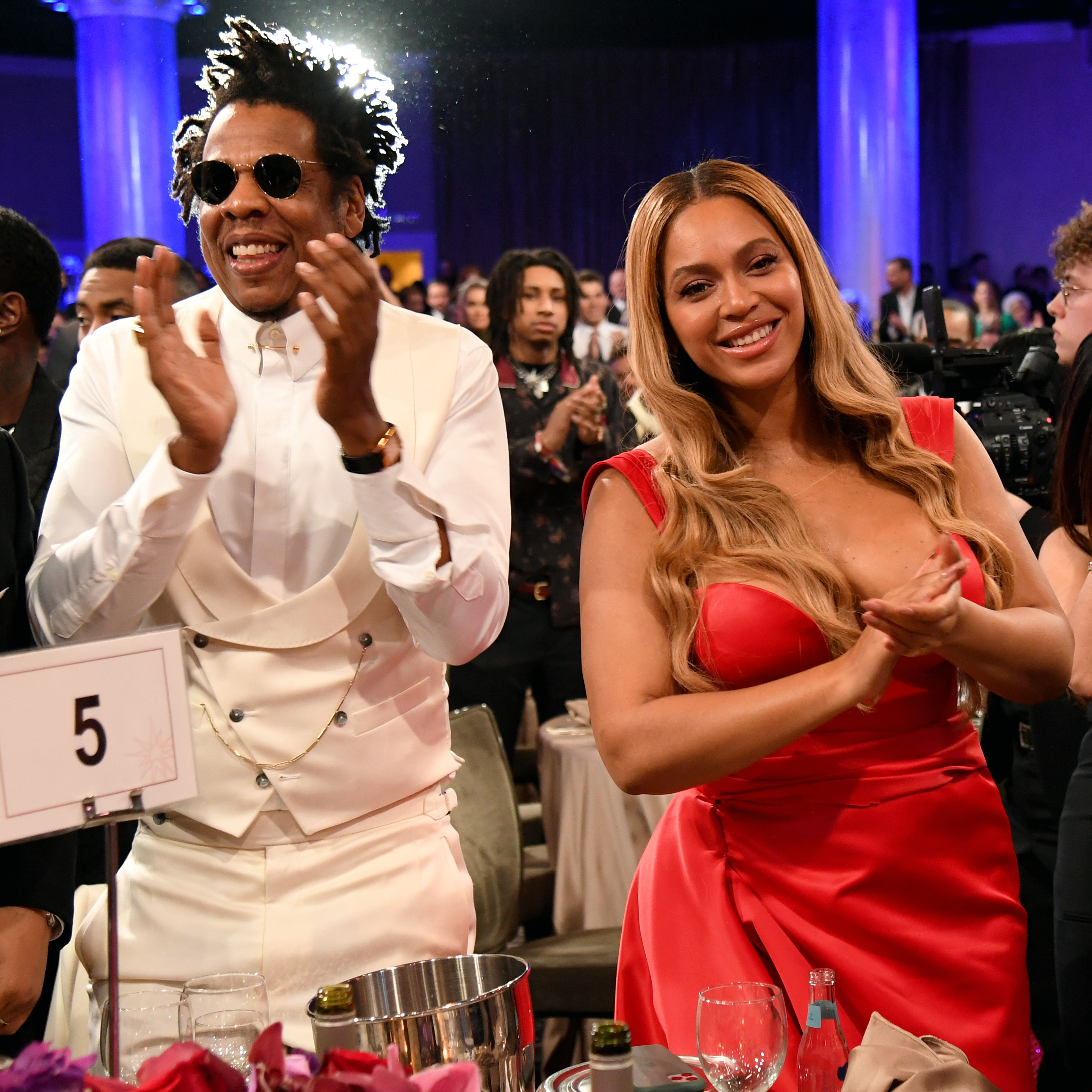 Jay-Z y Beyoncé en la Gala Pre-Grammy y Homenaje de los Grammy a los Íconos de la Industria en honor a Sean "Diddy" Combs el 25 de enero de 2020, en Beverly Hills, California. | Fuente: Getty Images
