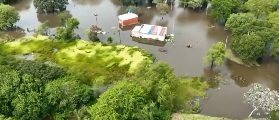 Imágenes devastadoras de las inundaciones en la provincia de Chaco, Argentina | Fuente: YouTube/LA NACION