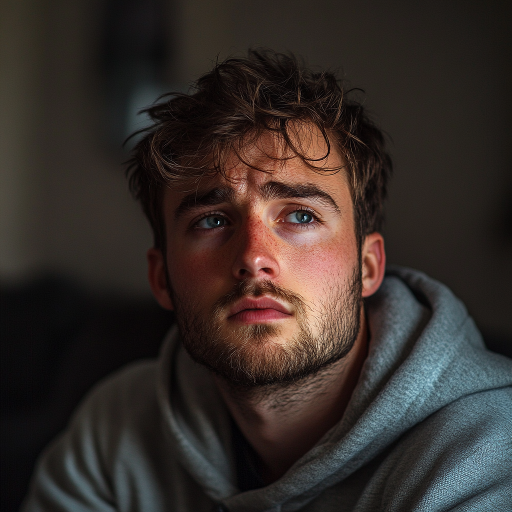 Un uomo triste | Fonte: Midjourney