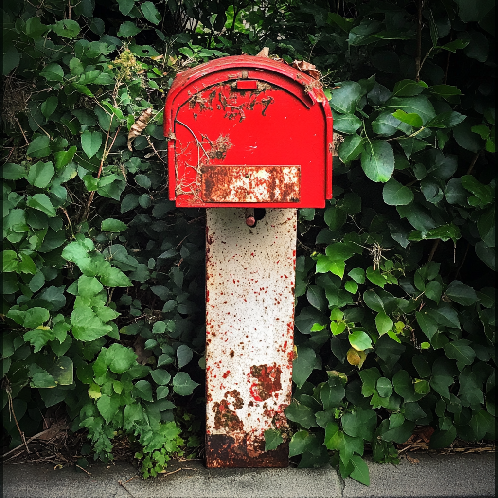 Un buzón rojo | Fuente: Midjourney