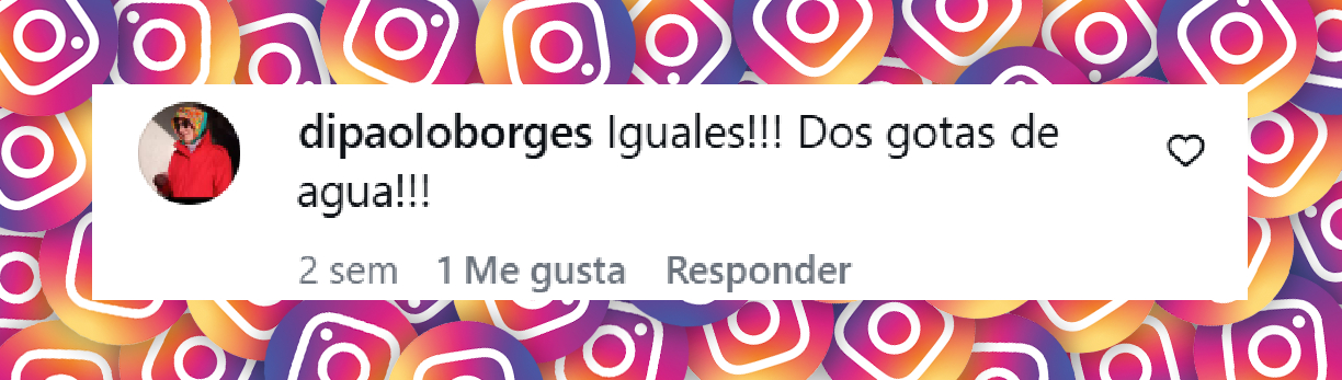 Comentario de una usuaria sobre el parecido de Josefina Bocchino con sus padres | Fuente: Instagram/andreafrigeriook