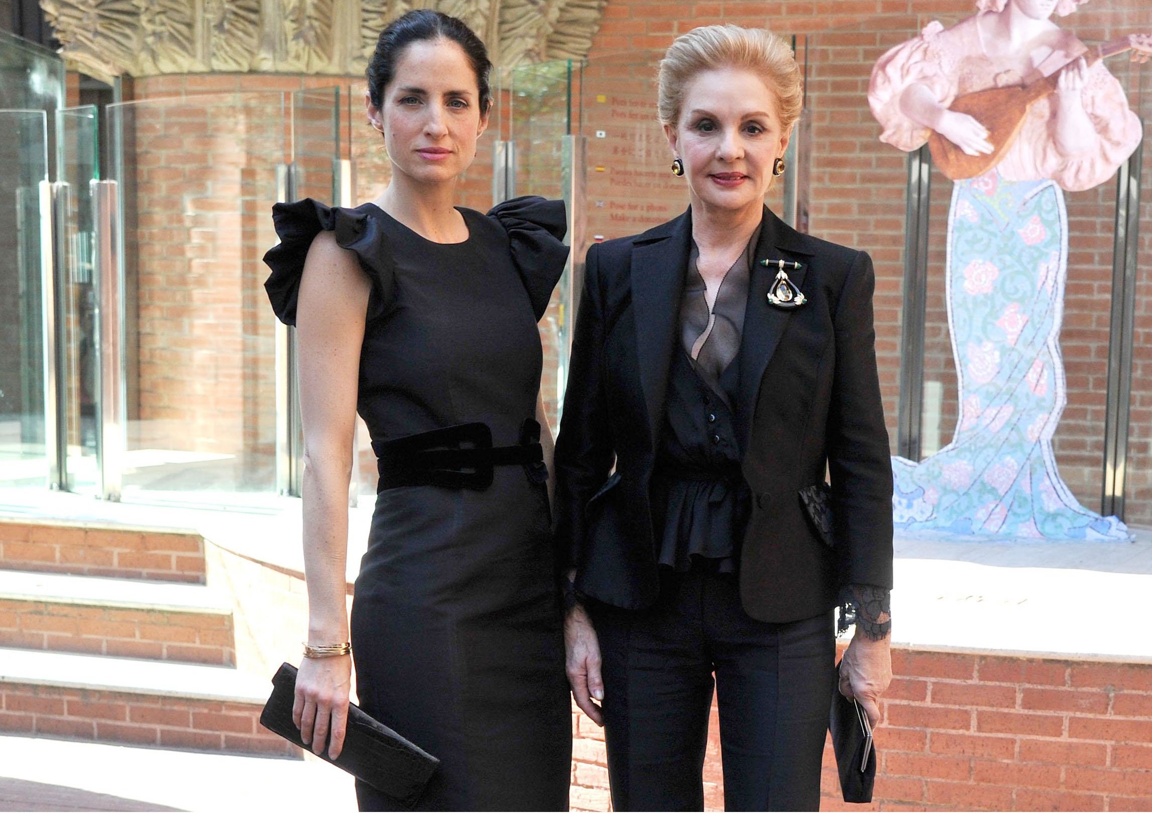 Carolina Adriana Herrera y Carolina Herrera en Barcelona, España en abril de 2014. | Foto: Getty Images