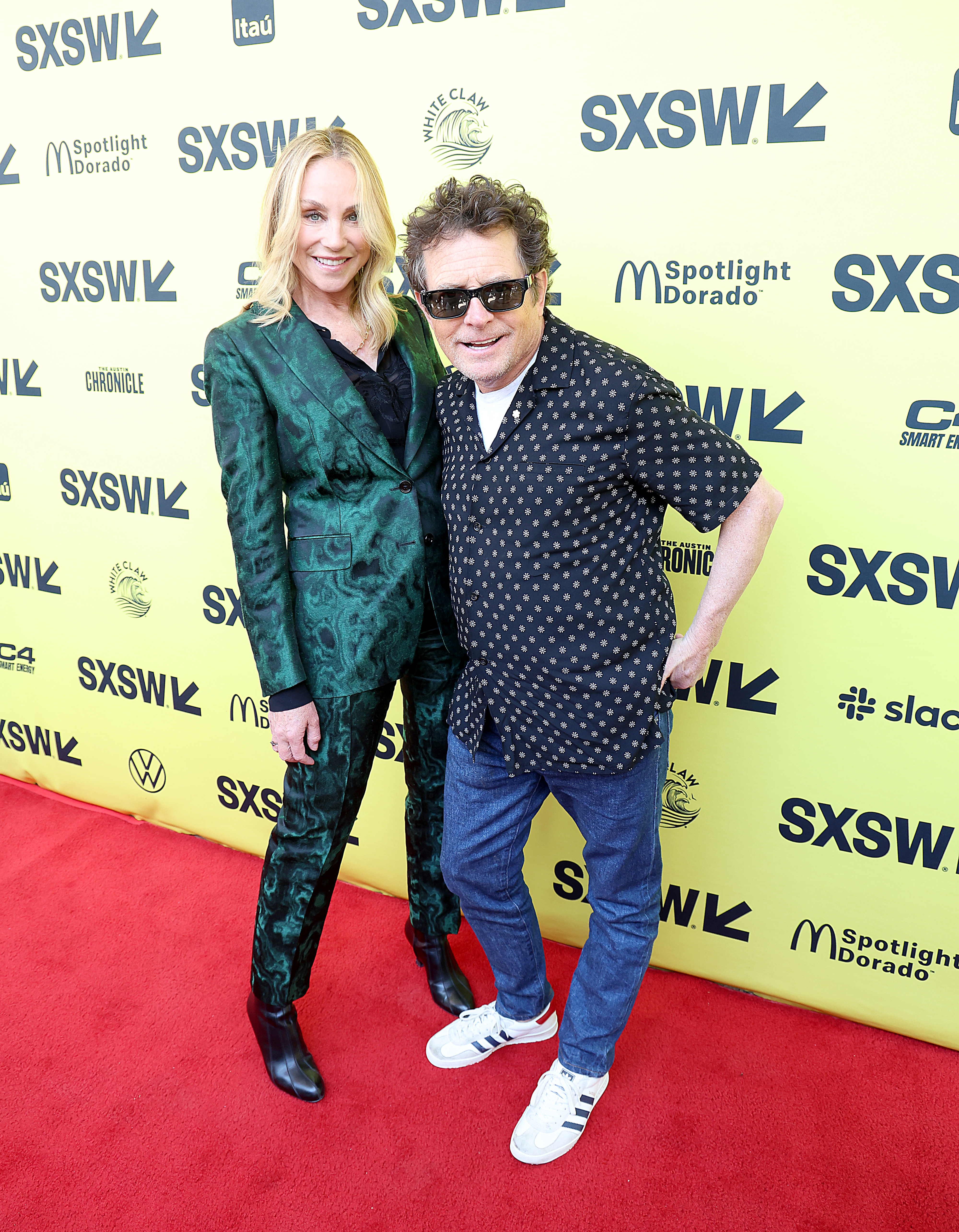 Tracy Pollan y Michael J. Fox en la Conferencia y Festival SXSW 2023 en Austin | Foto: Getty Images