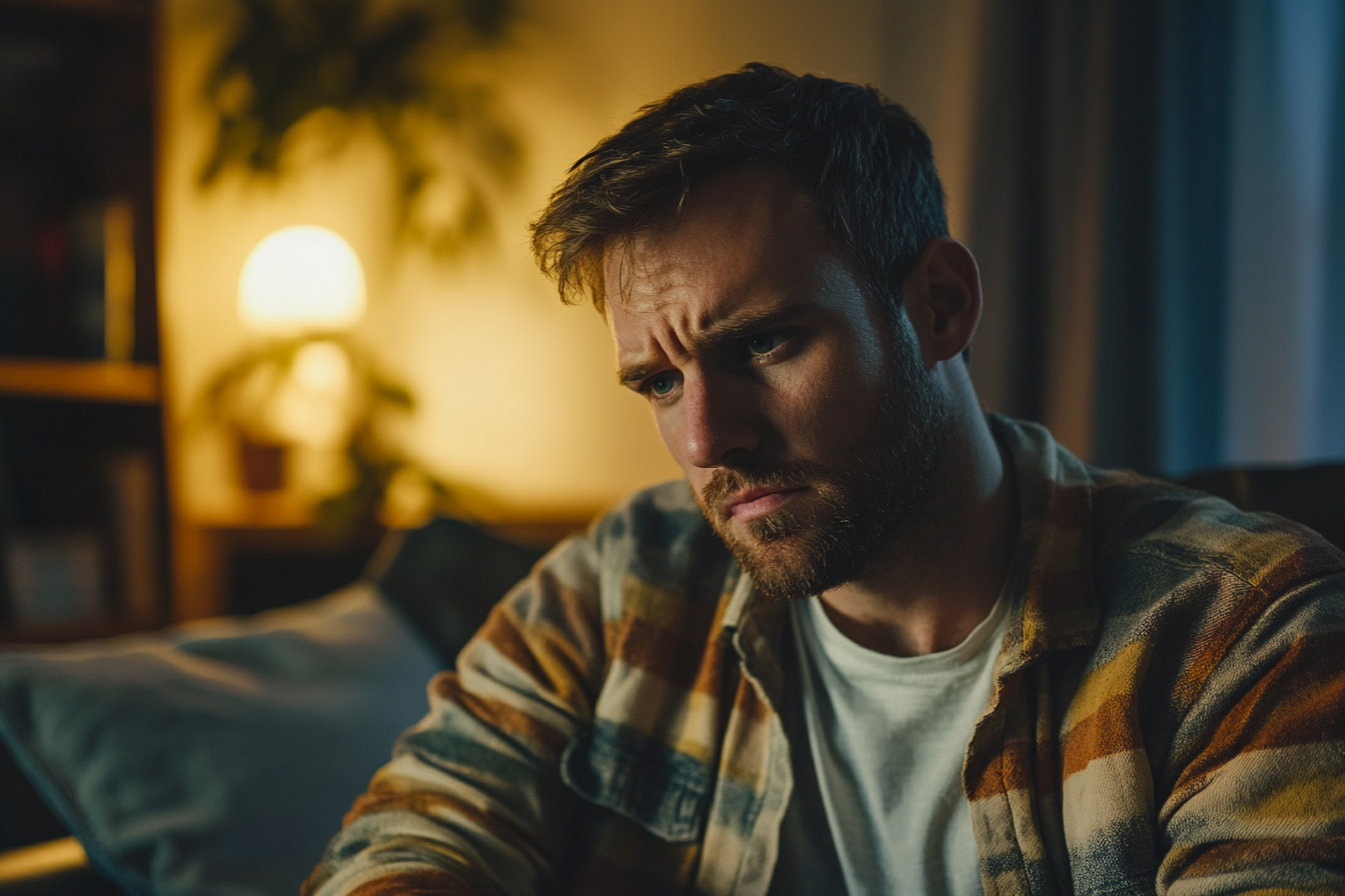Un hombre disgustado | Fuente: Midjourney