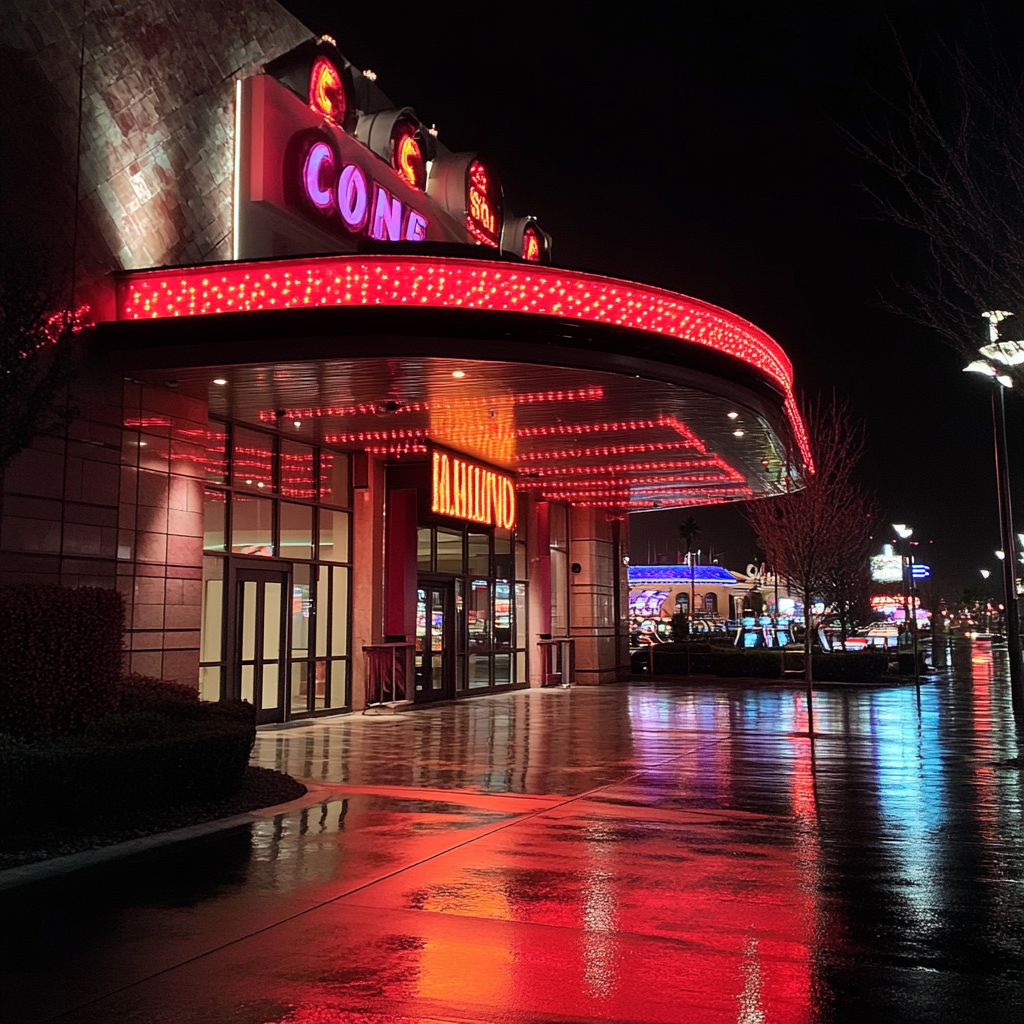 El exterior de un casino | Fuente: Midjourney