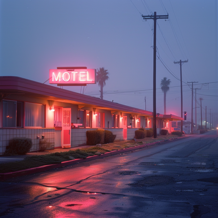 Un motel | Fuente: Midjourney