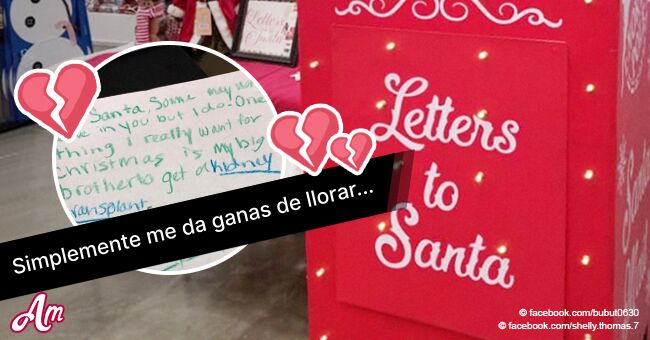 Devastadora carta de misteriosa niña a Santa Claus que pide ayuda para su hermano enfermo