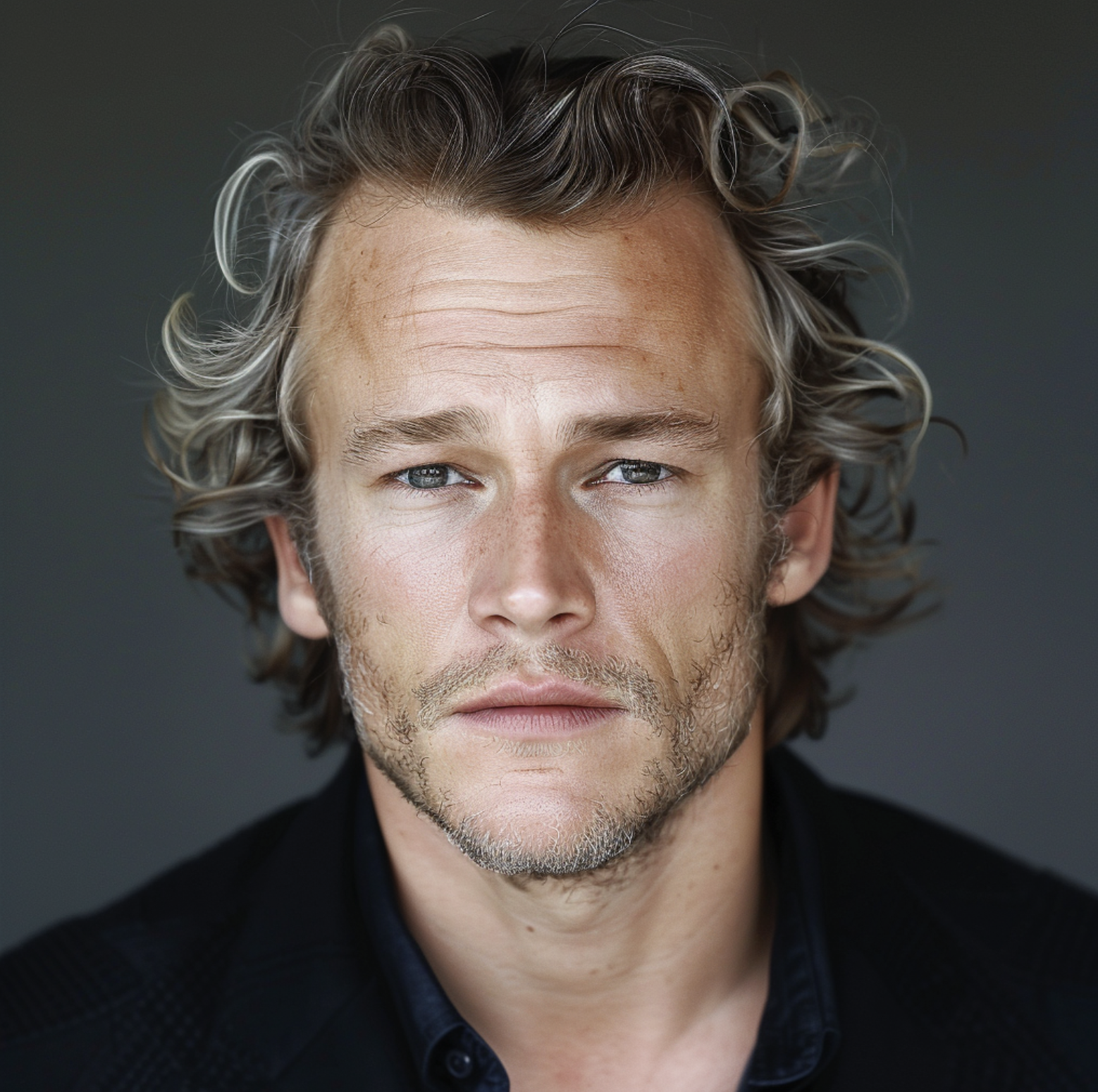 Imagen AI de Heath Ledger en la vejez | Fuente: Midjourney