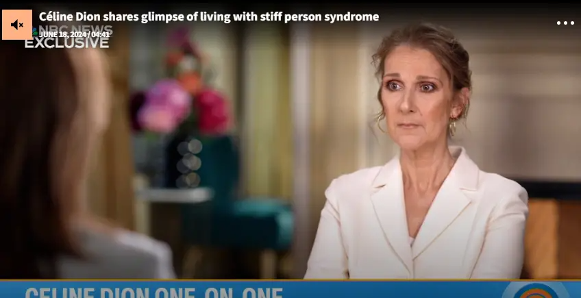 Céline Dion se sincera sobre su experiencia con el Síndrome de la Persona Rígida. | Fuente: HOY