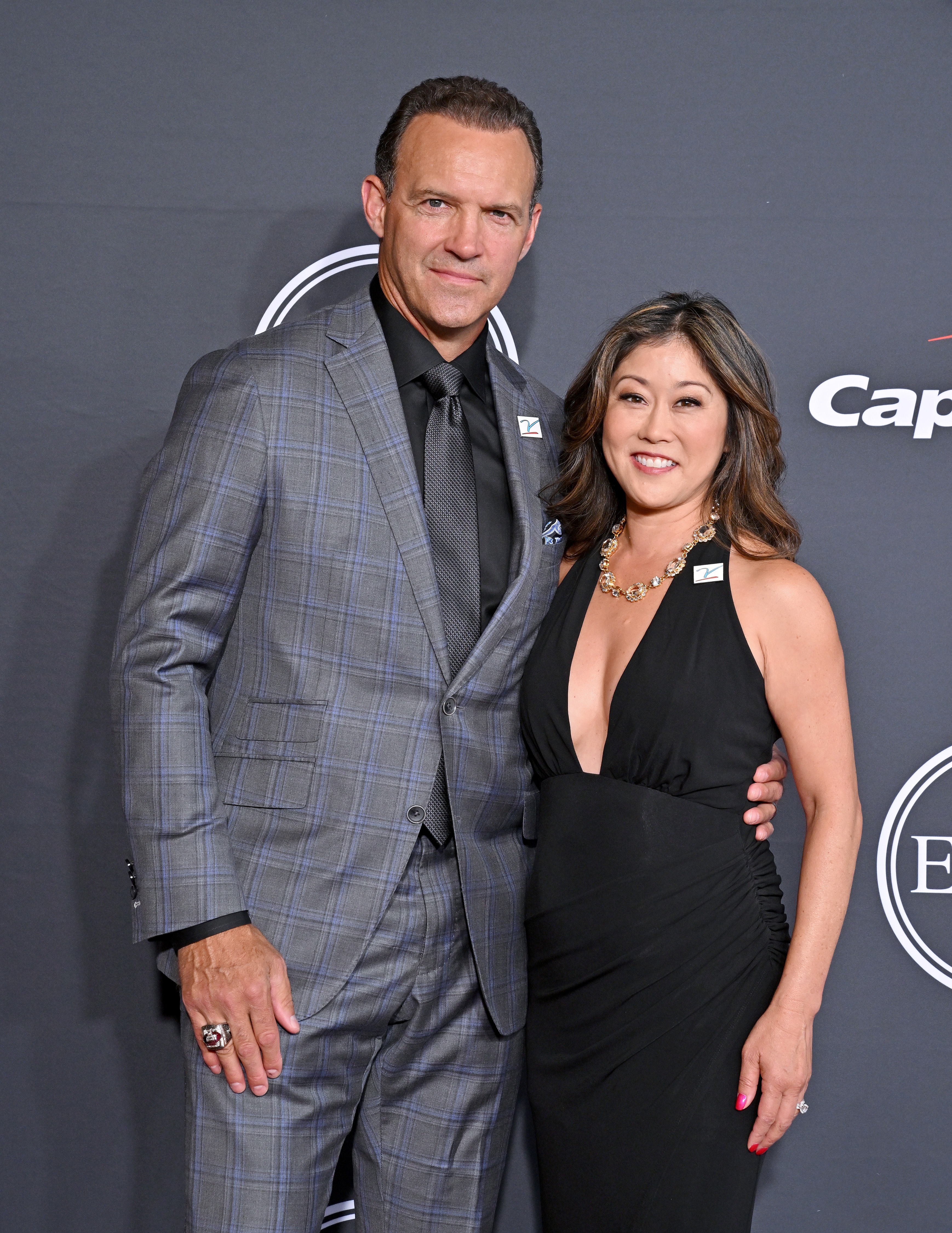 Bret Hedican y Kristi Yamaguchi asisten a los ESPY 2022 el 20 de julio de 2022, en Hollywood, California | Fuente: Getty Images