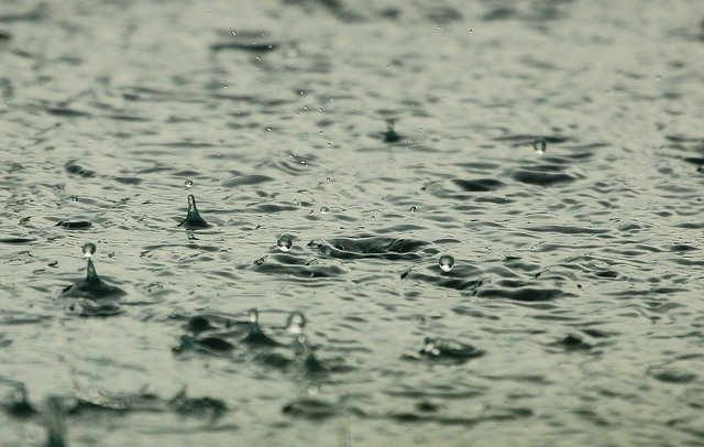 Gotas de lluvia. Fuente: Pixabay