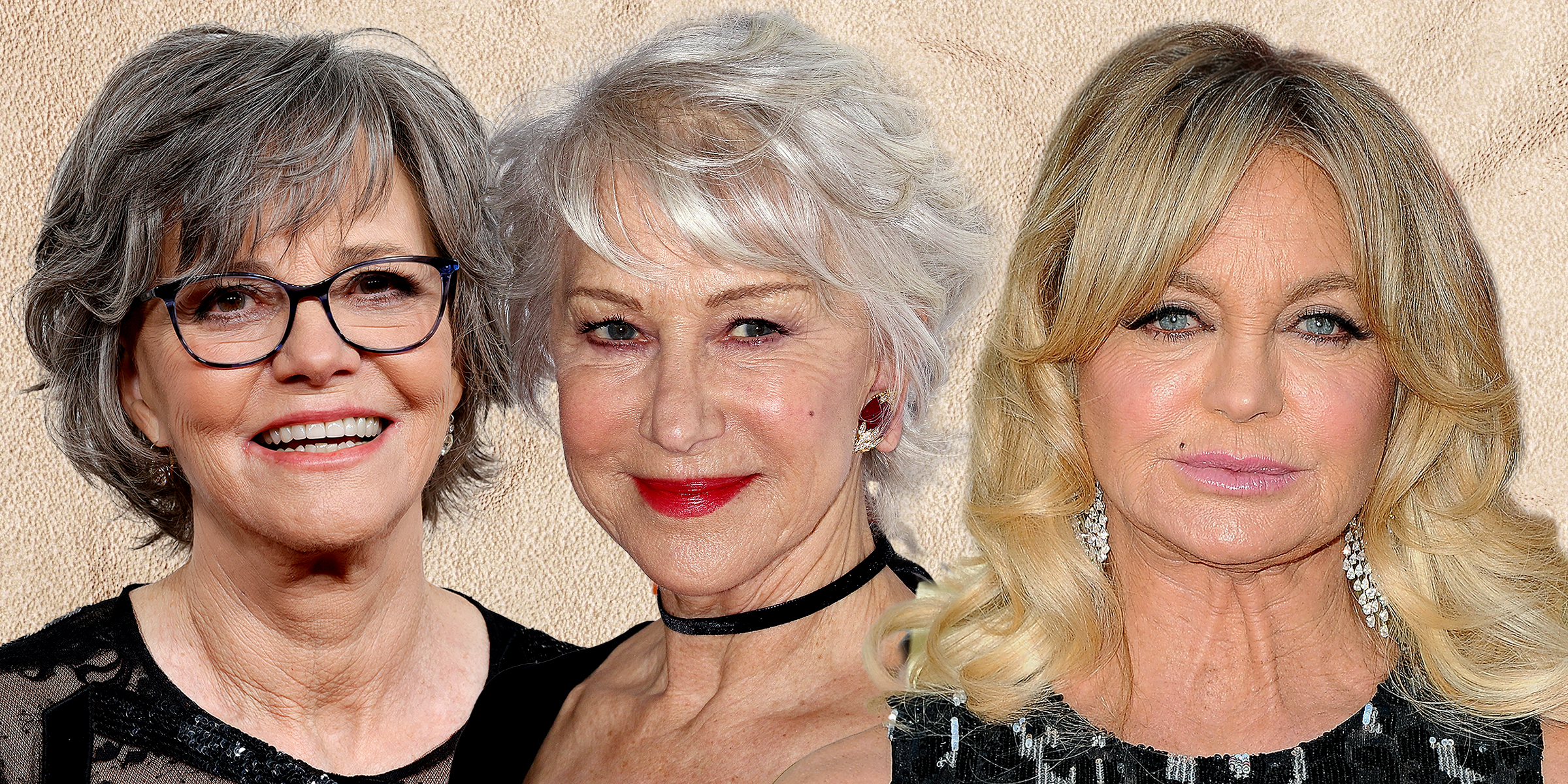 Sally Field, Helen Mirren, Goldie Hawn | Fuente: Getty Images