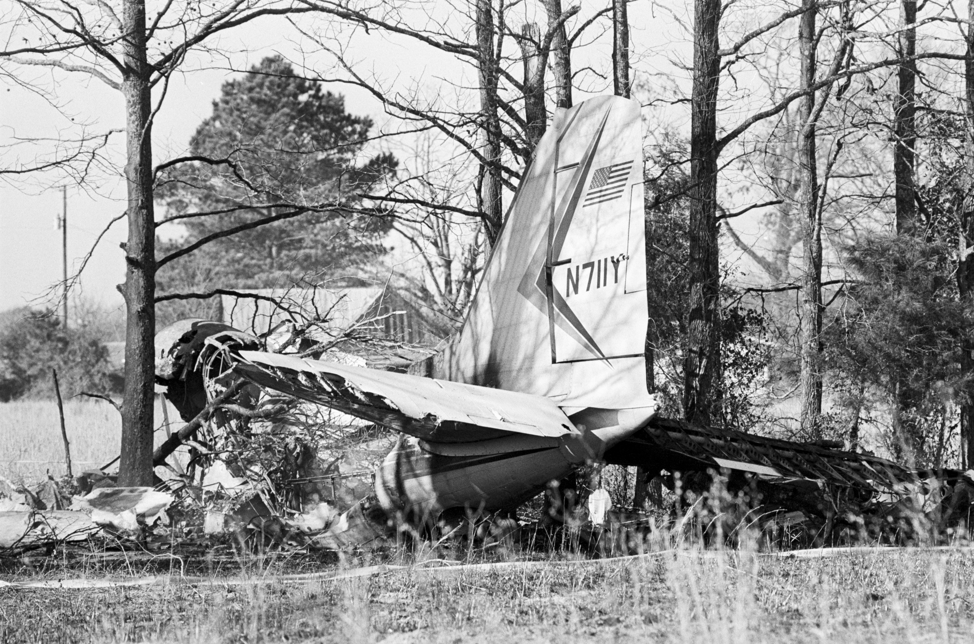 Los restos de un avión DC-3, que se estrelló y mató al cantante | Foto: Getty Images