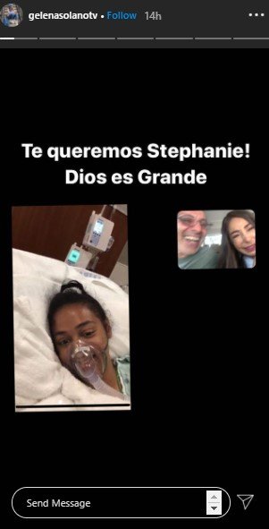 Las hermanas Solano, despues de la salida del coma de Stephanie. | Foto: Captura de pantalla de Instagram/gelenasolanotv
