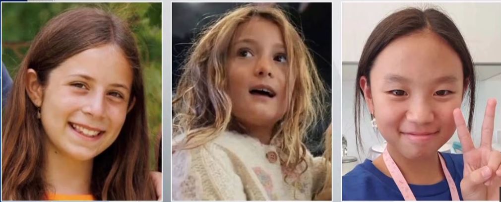 (De izq. a der.) Arielle "Ari" Mazi Buchman, Mila Yankelevich y Erin Victoria Ko Han | Fuente: YouTube/WPLGLocal10