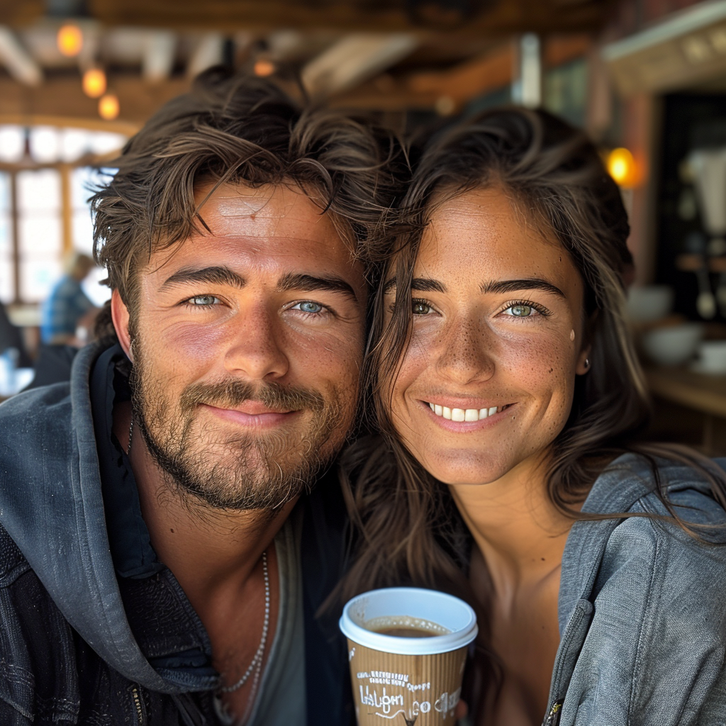 Tom y Emily salen a tomar un café | Fuente: Midjourney