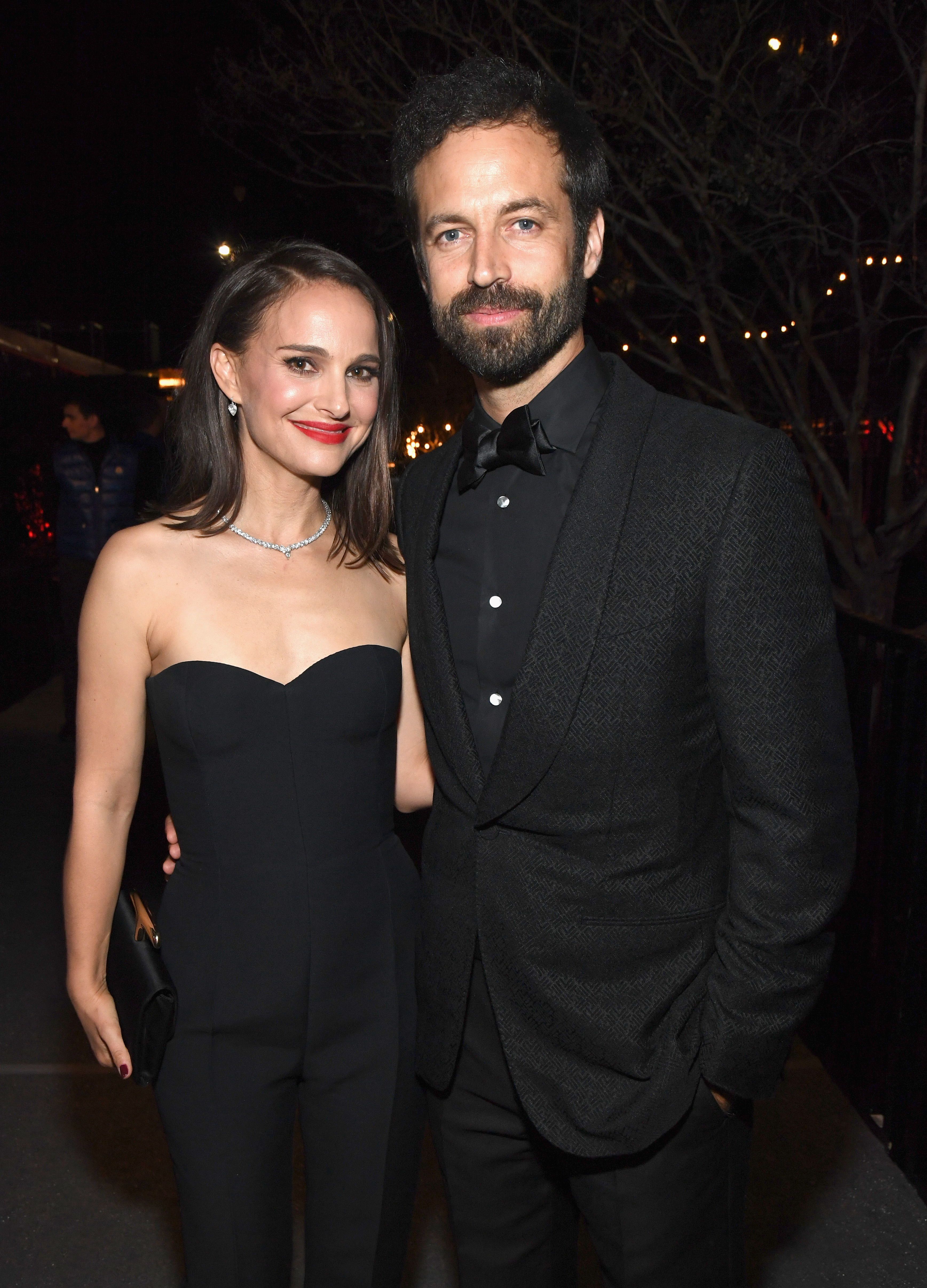 Natalie Portman y Benjamin Millepied en Beverly Hills, California, el 24 de febrero de 2019 | Foto: Getty Images