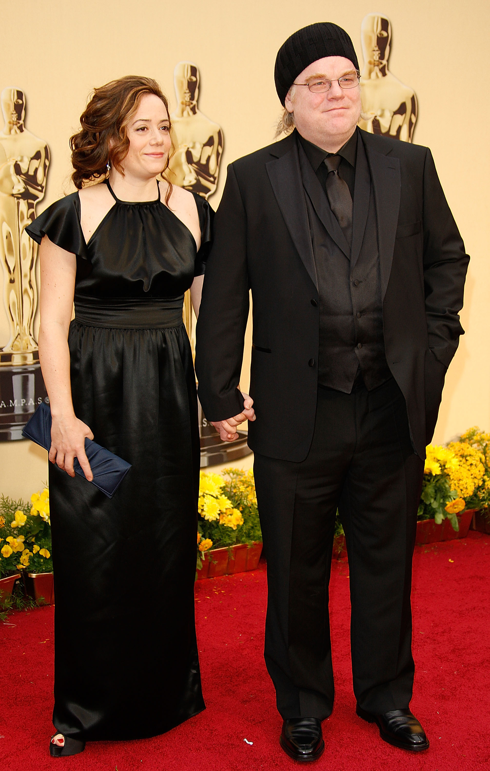 Philip Seymour Hoffman y Mimi O'Donnell en la 81ª edición de los Premios de la Academia en el Teatro Kodak de Hollywood, California, el 22 de febrero de 2009 | Fuente: Getty Images