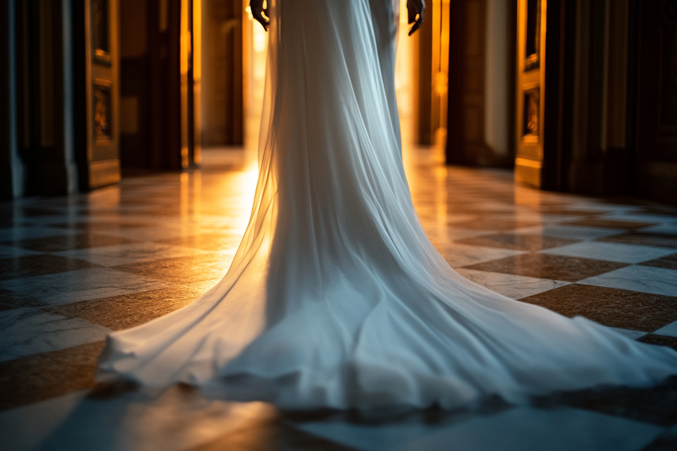 Una mujer alejándose | Fuente: Midjourney
