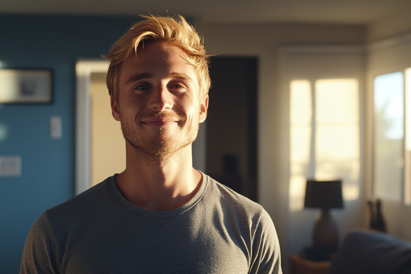 Un hombre sonriendo | Fuente: Midjourney