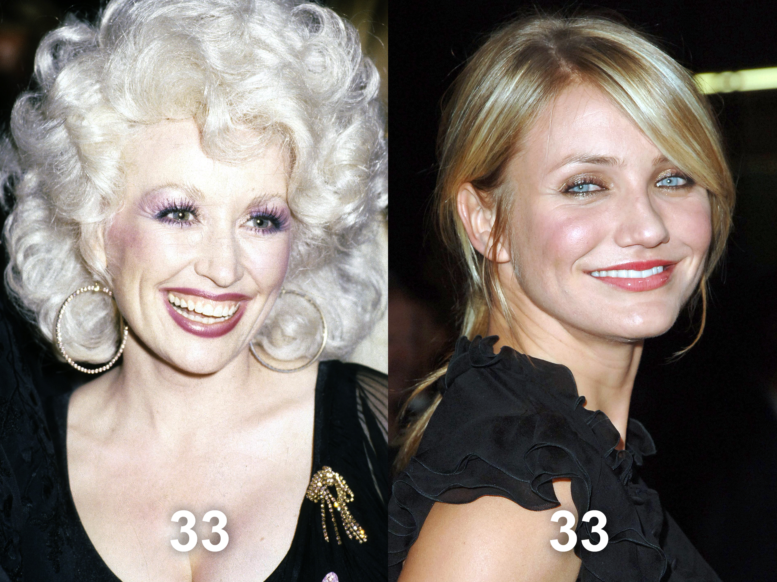 Dolly Parton, circa 1979 | Cameron Diaz, 2005 | Foto: Getty Images