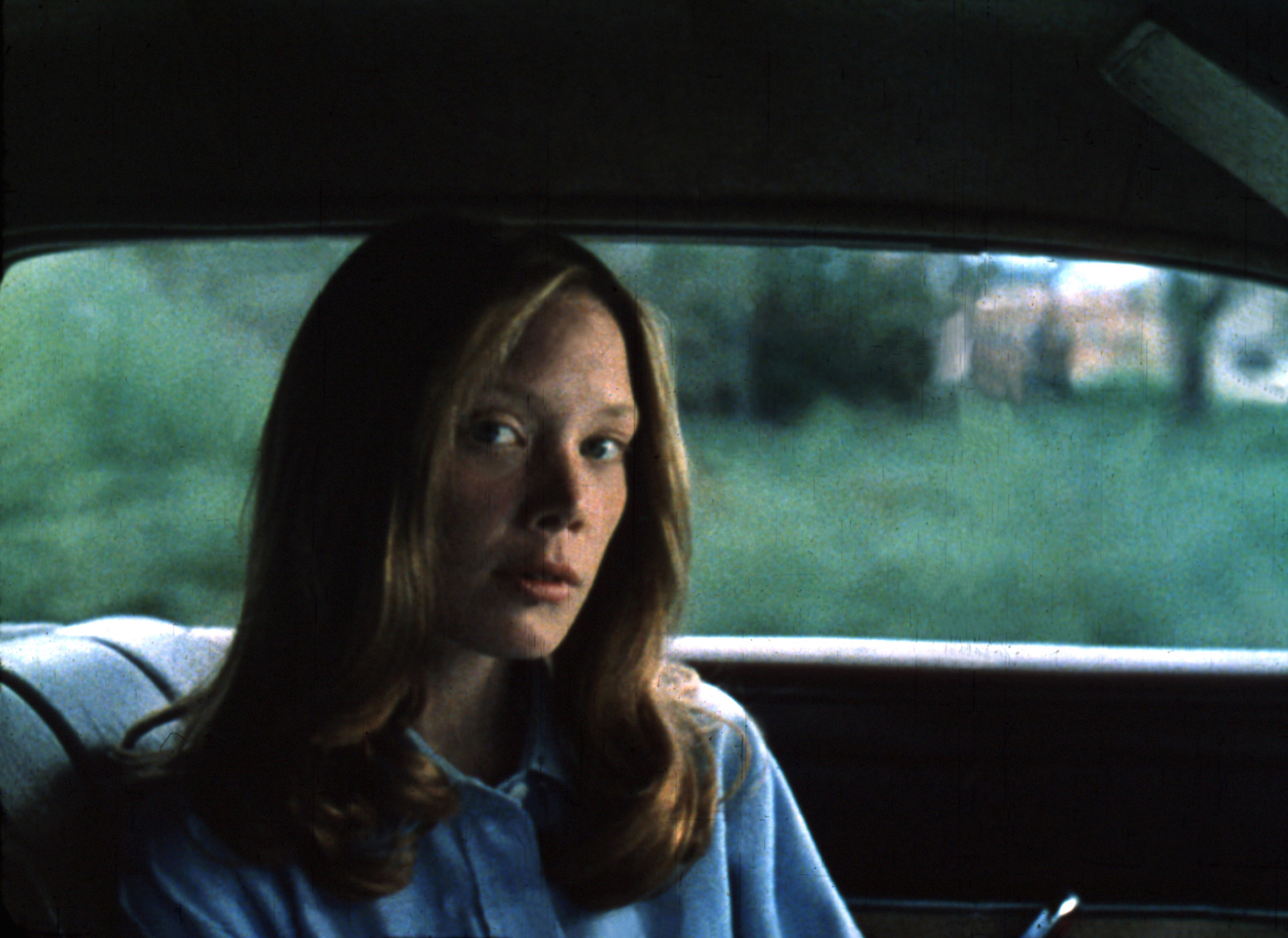 Sissy Spacek en el plató de "Badlands", hacia 1973. | Fuente: Getty Images