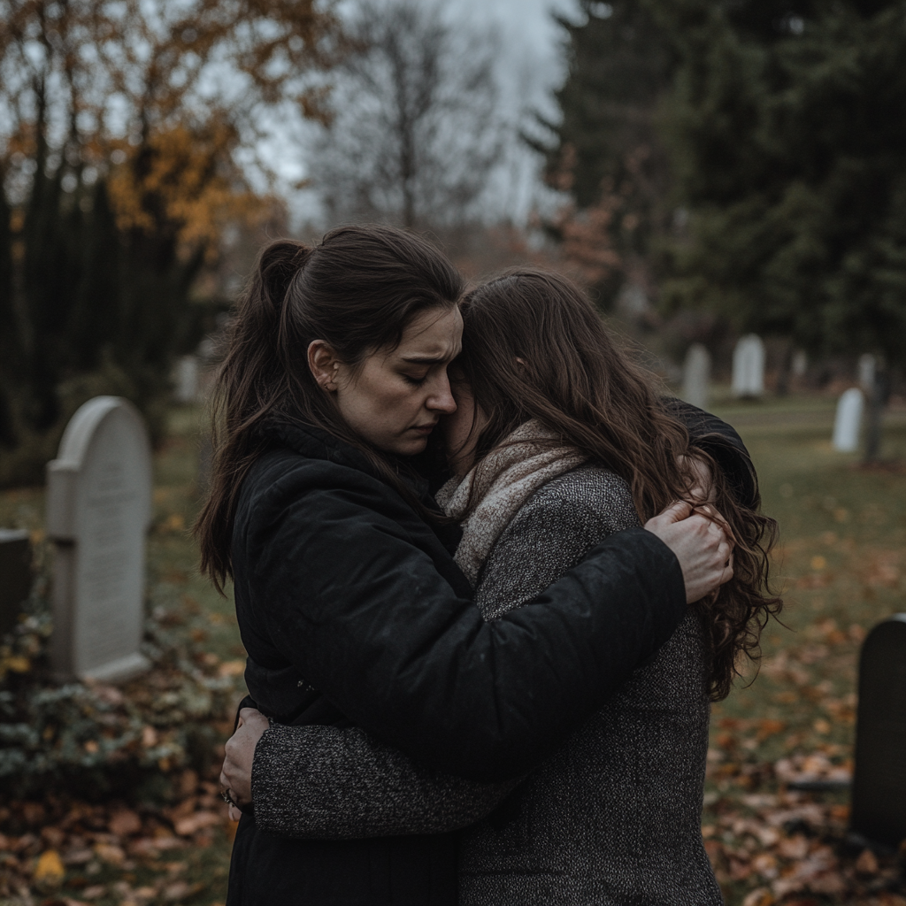 Dos mujeres abrazándose ⏐ Fuente: A medio camino