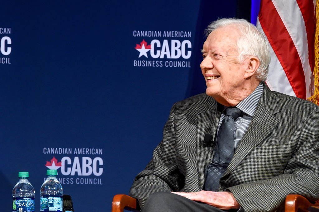 El expresidente Jimmy Carter habla en "The Board of Directors of the Canadian American Business Council". | Foto: Getty Images