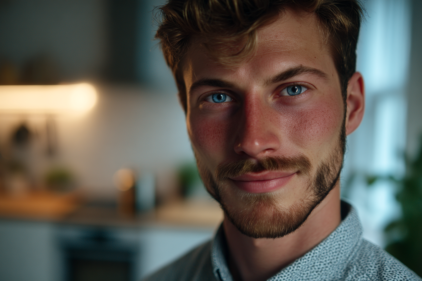 Un hombre sonriendo | Fuente: Midjourney