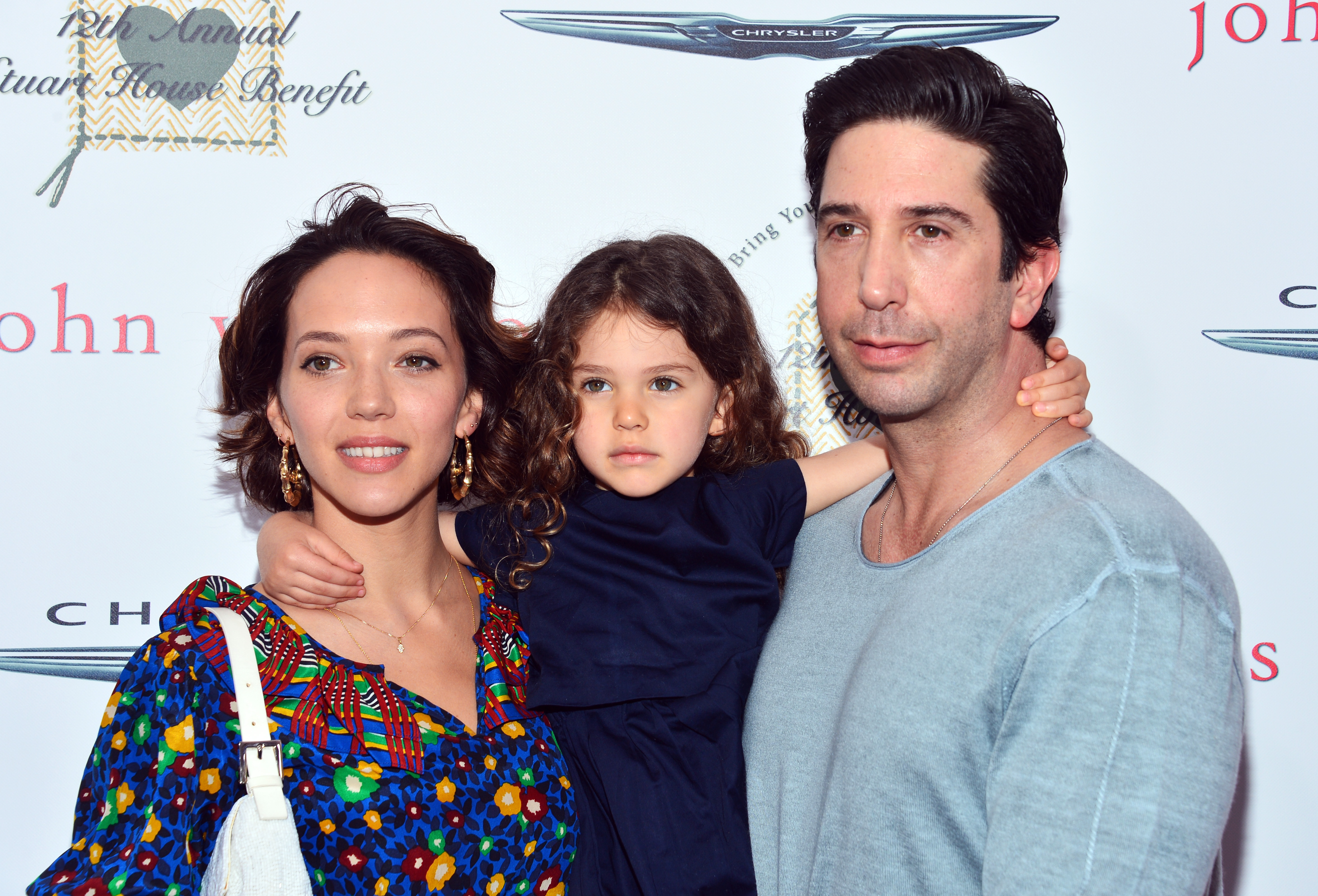 David Schwimmer, Zoe Buckman y su hija Cleo Buckman Schwimmer en Los Ángeles, California, el 26 de abril de 2015 | Fuente: Getty Images