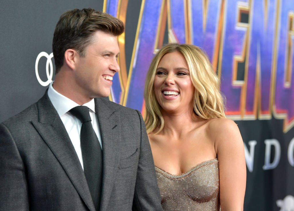 Scarlett Johansson y Colin Jost en el estreno mundial de "Avengers: Endgame", el 22 de abril de 2019 en Los Ángeles, California. | Foto: Getty Images