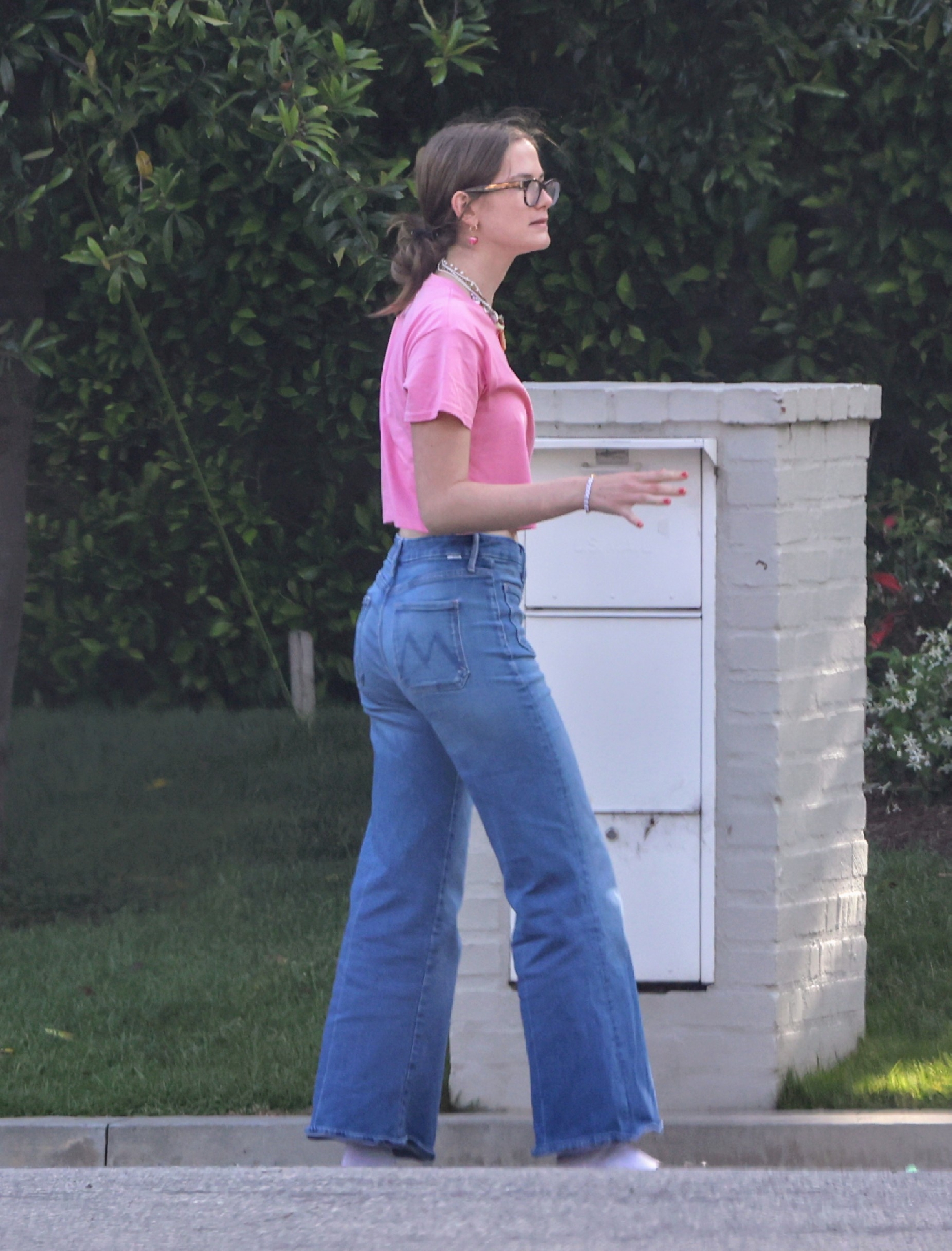 Violet Affleck vista en Pacific Palisades, California, el 18 de junio de 2024 | Fuente: Getty Images